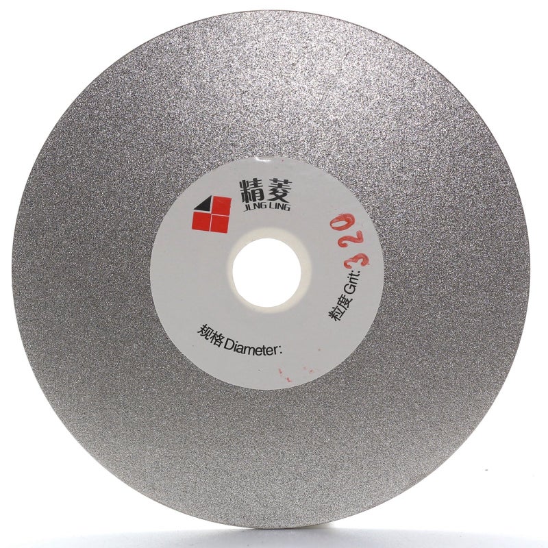 JINGLING 4" inch 100mm Diamond Flat Lap Disc Coated Grinding Disk Grit 320 Medium - Image 1